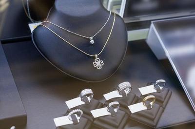 首飾店里的珠寶首飾